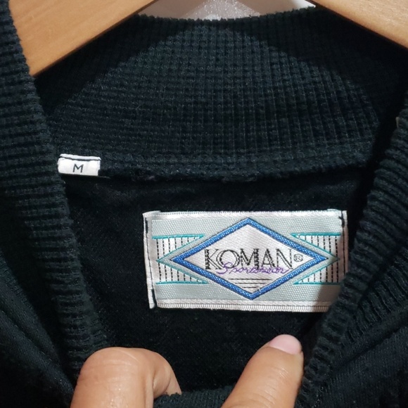 Vintage 90s Koman crew neck sweater sz M - Picture 2 of 7
